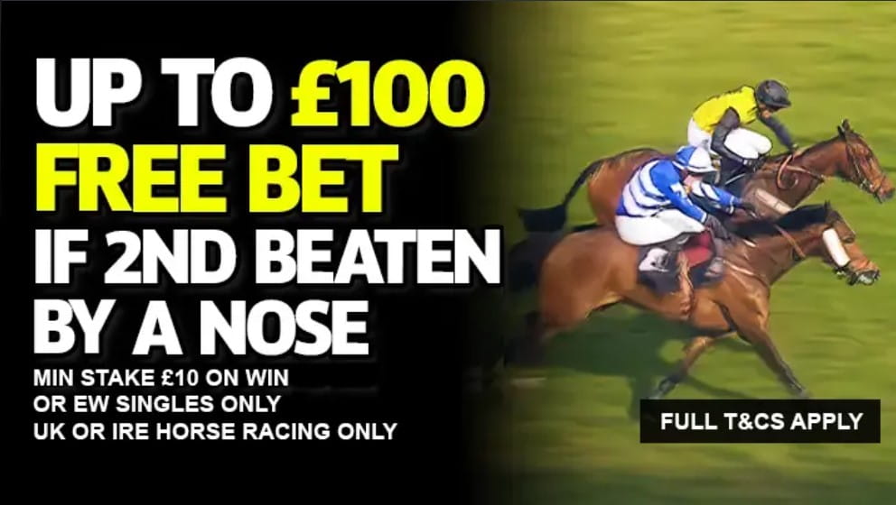 free bet beaten by a nose