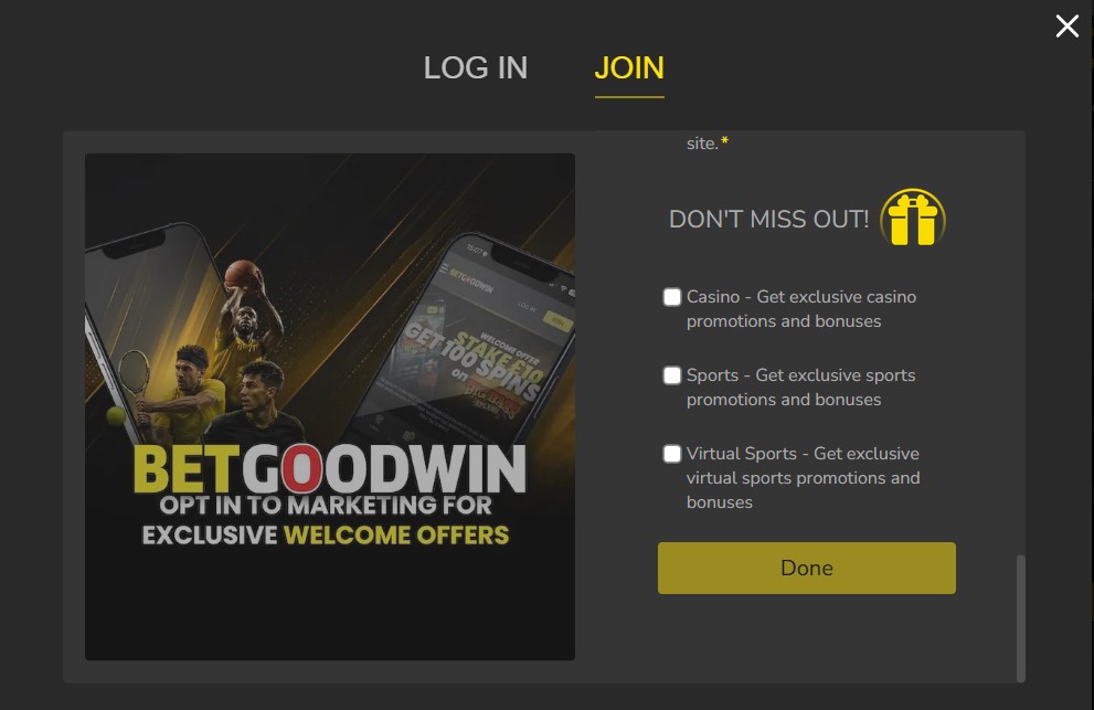 betgoodwin register
